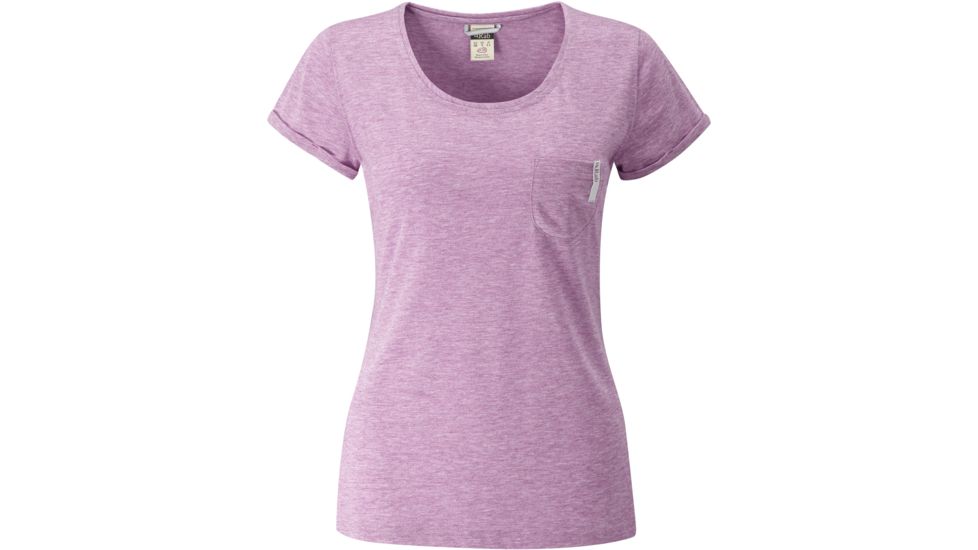 DEMO, Rab Womens Topo Tee, Hollyhock Marl, 10, QBT-92-HK-10-DEMO