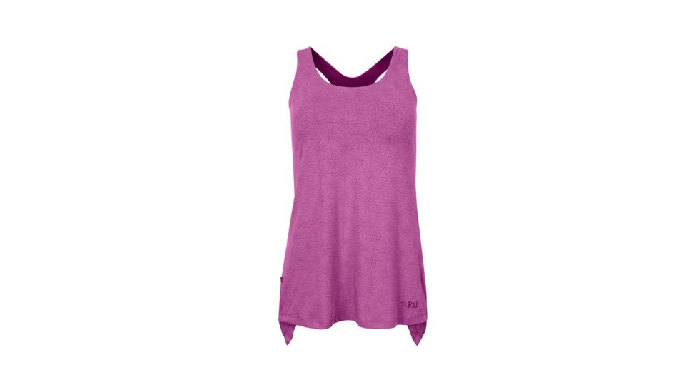 Rab Trance Tank - Womens, Peony Marl/Berry, 14, QBU-51-PE-14