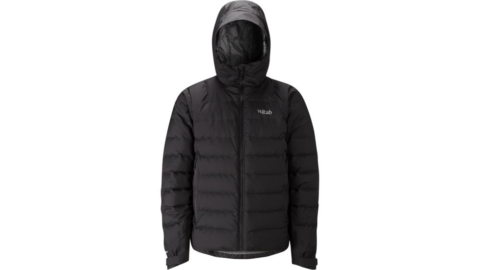 Rab Valiance Jacket - Men's, Black/ Zinc, Medium, QDN-62-BL-M
