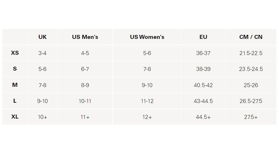 Rab Vapour Barrier Socks, Black, Small, QED-19-BLK-S