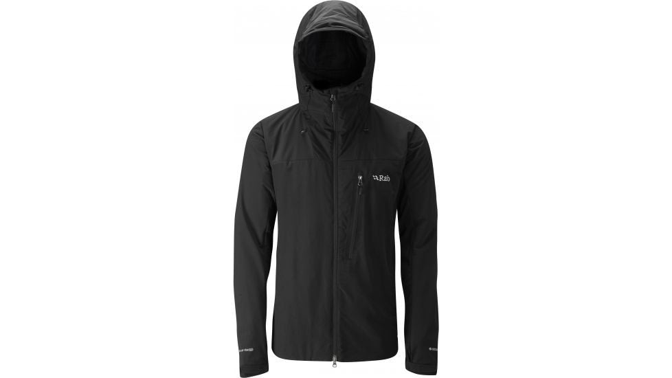 Rab Vapour-Rise Guide Jacket - Mens, Black/ Black, 2XL, QVR-57-BL-XXL