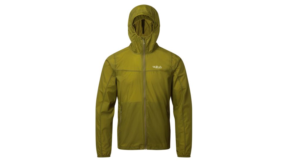 Rab Vital Windshell Hoody - Mens, Cactus, Small, QWS-37-CT-S