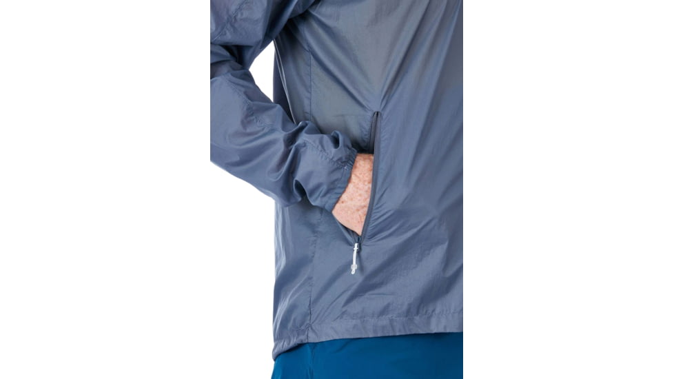 Rab Vital Windshell Hoody - Mens, Shadow, Large, QWS-37-SH-L