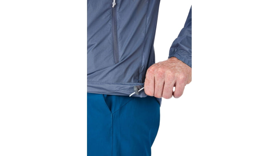 Rab Vital Windshell Hoody - Mens, Shadow, Large, QWS-37-SH-L