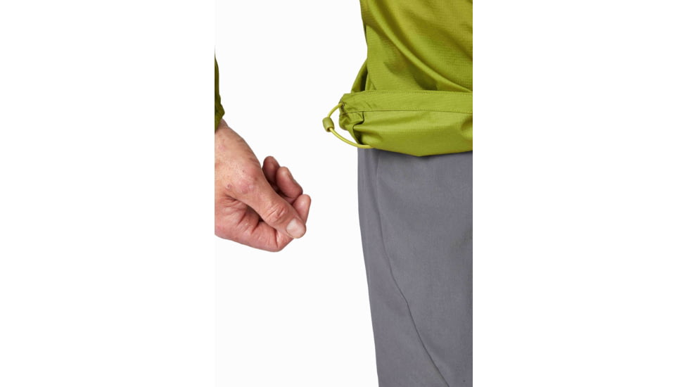 Rab Windveil Jacket - Mens, Aspen Green/Zest, Extra Large, QWS-68-ASZ-XLG