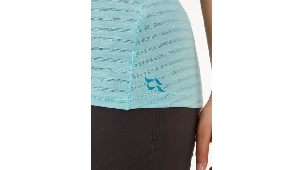 Rab Wisp Tee - Womens, Meltwater Marl, 14, QBL-12-MEL-14