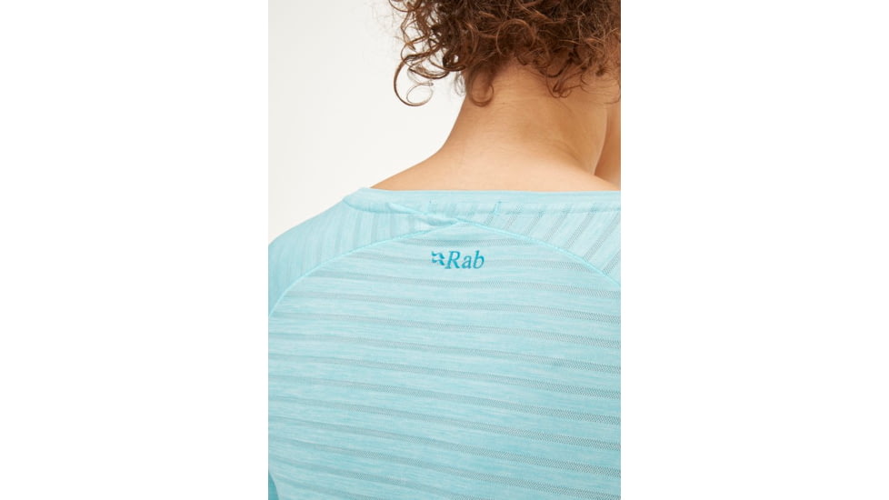 Rab Wisp Tee - Womens, Meltwater Marl, 14, QBL-12-MEL-14