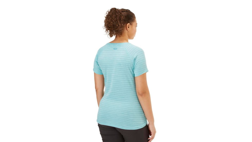 Rab Wisp Tee - Womens, Meltwater Marl, 14, QBL-12-MEL-14