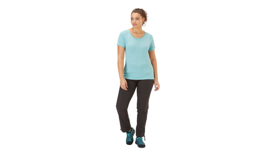 Rab Wisp Tee - Womens, Meltwater Marl, 14, QBL-12-MEL-14