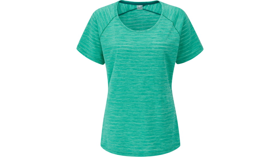 Rab Wisp Tee - Women's, Storm Green Marl, 14, QBL-12-SR-14