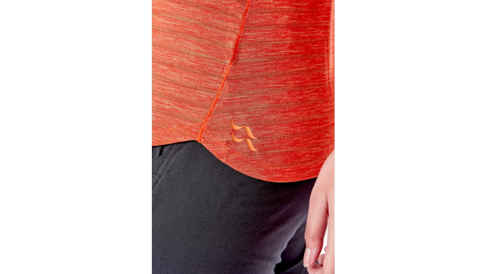 Rab Wisp Vest - Womens, Red Grapefruit Marl, 12, QBL-13-GF-12