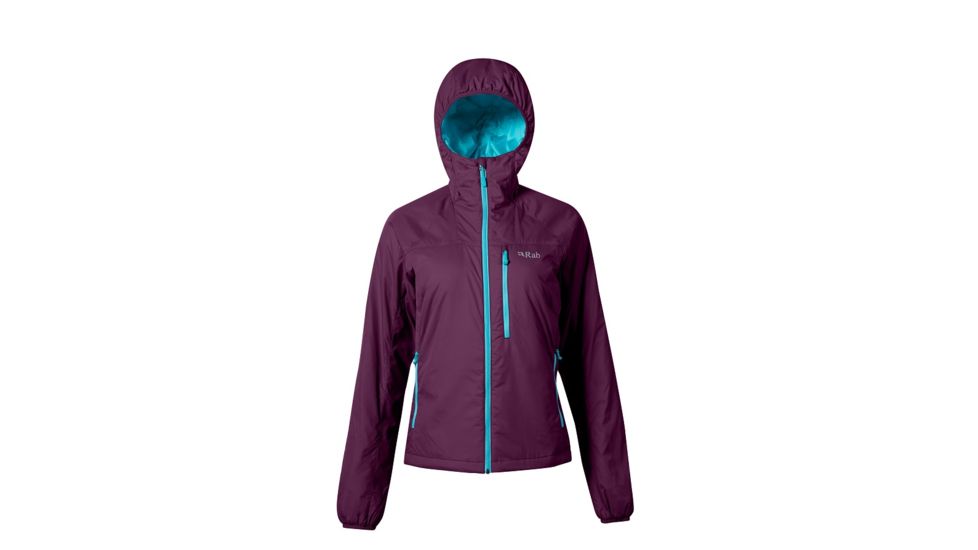Rab Women's Endurance X Hoodie, Plum/Peacock, Size 16, QXI-23-PL-16