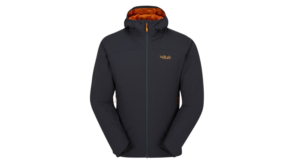 Rab Xenair Alpine Light Jacket - Men's, Ebony Marmalade, Small, QIP-17-EBM-SML