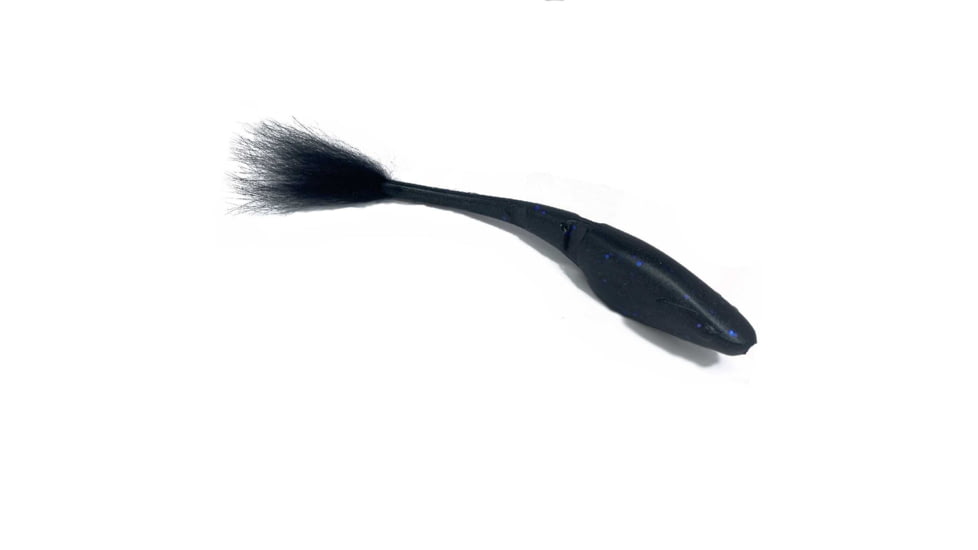 Rabid Baits Rab-Shad Soft Jerk Bait, 6in, Black Night., RS6-031