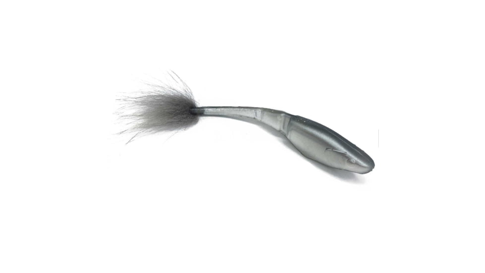 Rabid Baits Rab-Shad Soft Jerk Bait, 6in, Silver Ghost., RS6-029