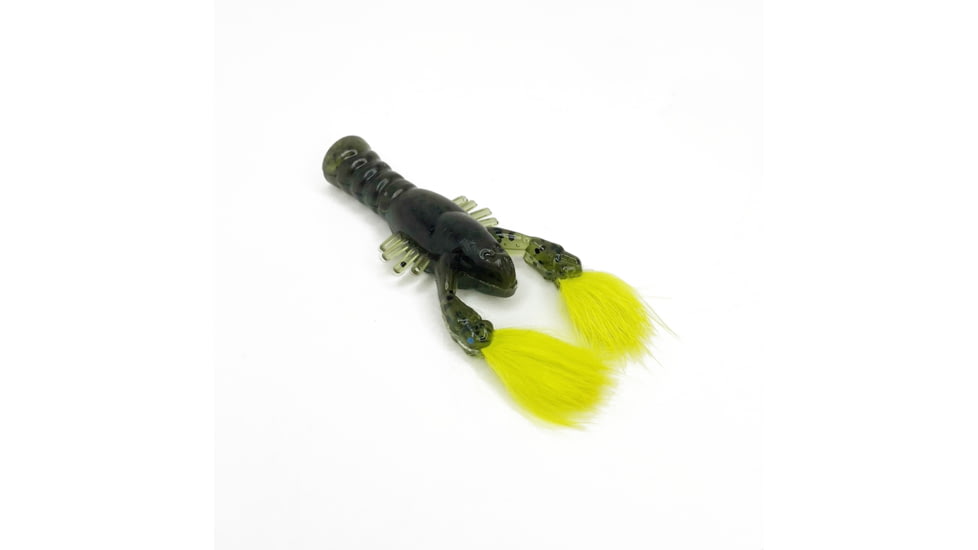 Rabid Baits Rabid Craw 3&quot; Crayfish Green Pumpkin Yellow, RC3-040