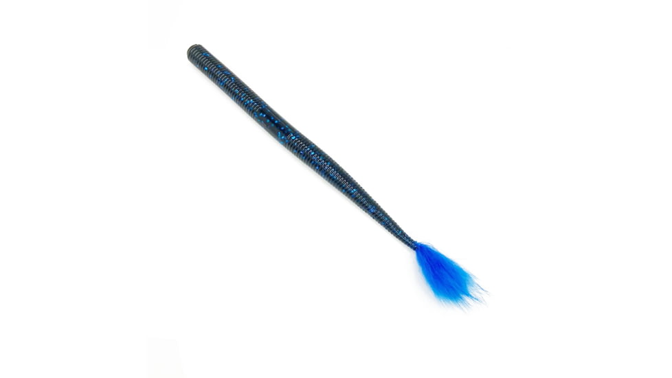 Rabid Baits Shaker Worm 6" Straight Tail Worm Black and Blue, SW6-038