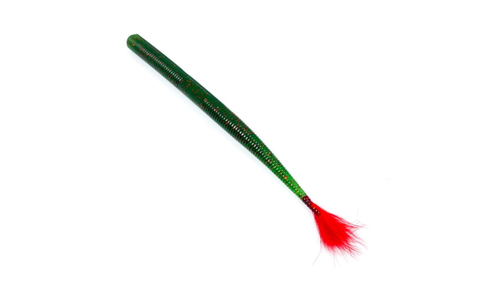 Rabid Baits Shaker Worm Straight Tail Worm, 6in, Worm Watermelon, SW6-012