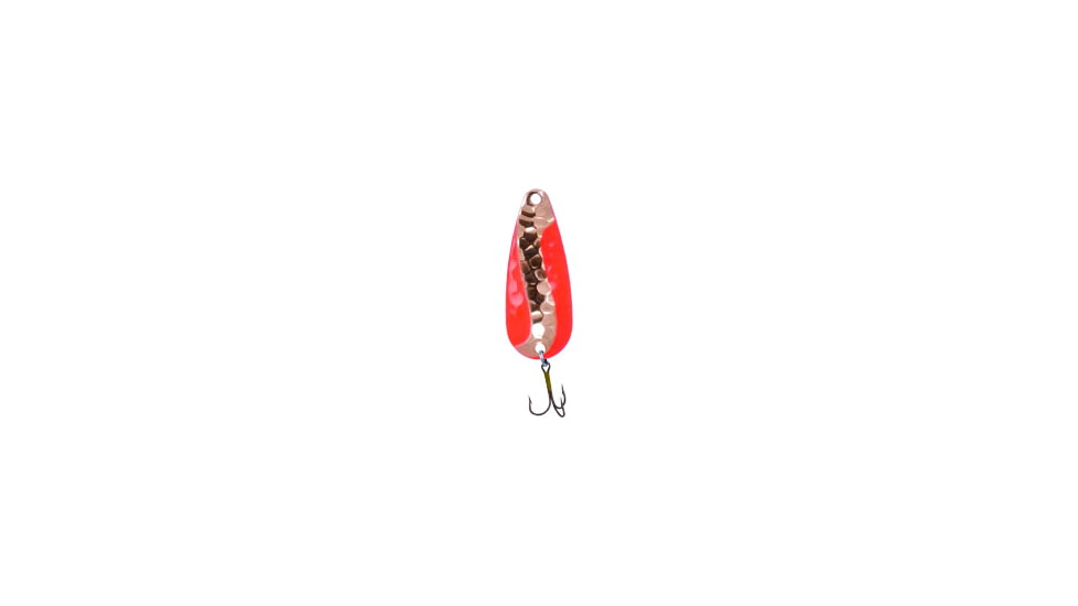 Rainbow Pot-O-Gold Spoon 1 3/4", 1/4 oz, Hammered Brass/Flame Red Outside, R414-HBFO