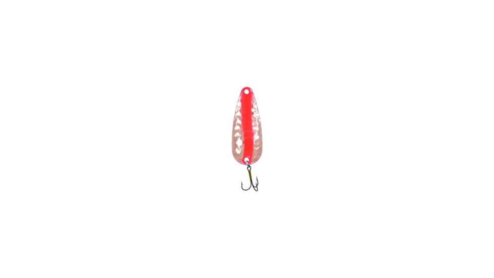 Rainbow Pot-O-Gold Spoon 1 3/4", 1/4 oz, Hammered Brass/Flame Red Stripe, R414-HBFS