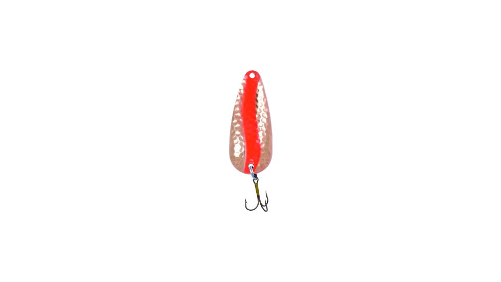 Rainbow Pot-O-Gold Spoon 2 1/4", 1/2 oz, Hammered Brass/Flame Red Stripe, R412-HBFS