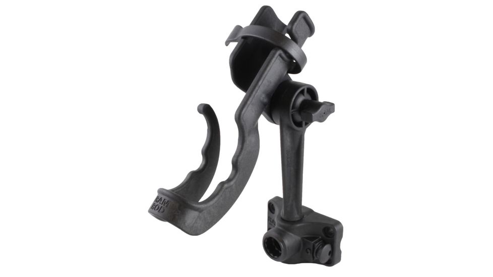 Ram Mounts RAM-ROD 2000 Fishing Rod Holder with Plunger Bulkhead Mounting Base, Black 84115.01.100