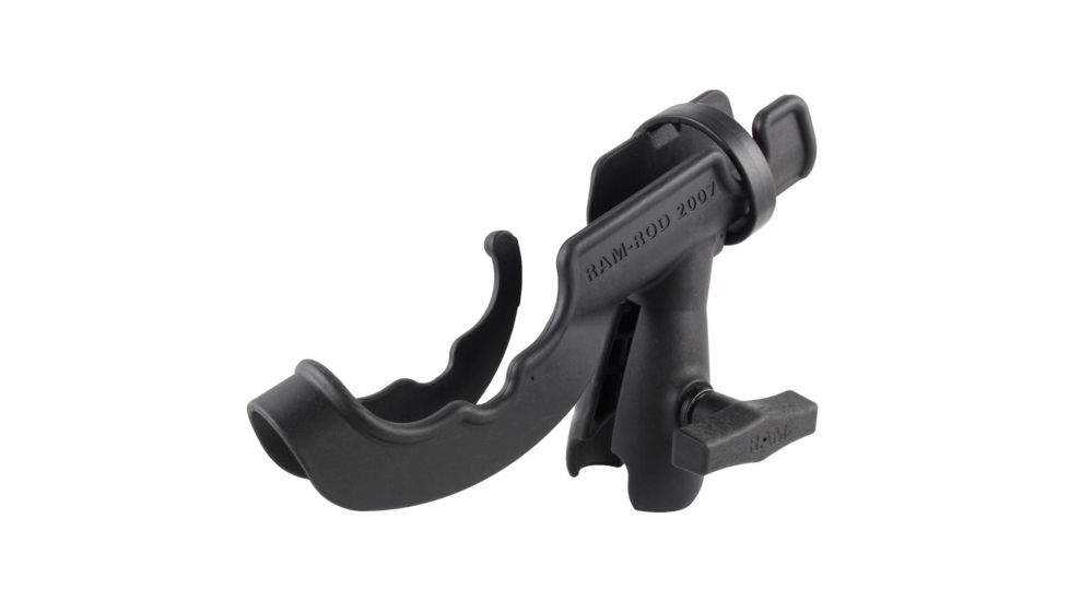 Ram Mounts RAM-ROD 2007 Fishing Rod Holder with Single Socket for 1.5in Diameter Ball Bases, Black 84120.01.100