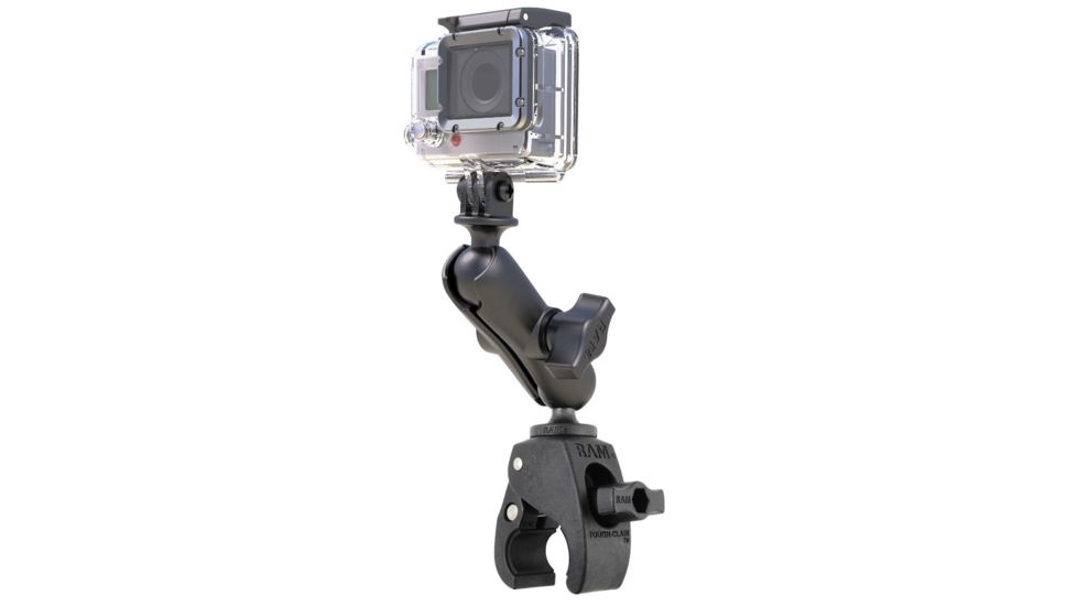 Ram Mounts Small Tough-Claw Mount w/ Custom GoPro Hero Adapter, Black RAP-B-400-GOP1U