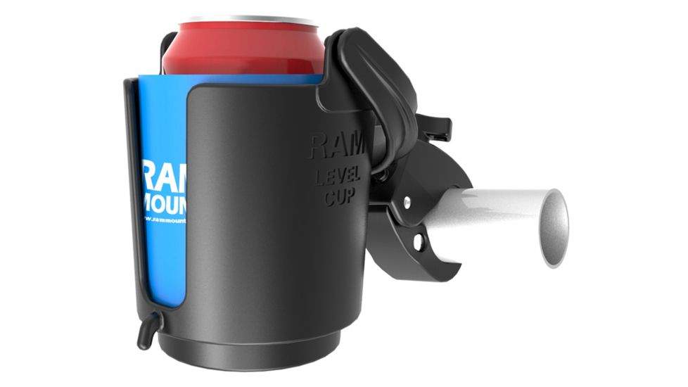 Ram Mounts Tough-Claw Mount w/ Level Cup Drink Holder, Black RAM-B-132-400U