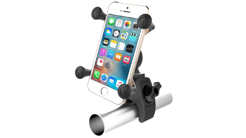Ram Mounts Tough-Claw Mount w/ Universal X-Grip Phone Cradle, Black RAM-HOL-UN7-400U