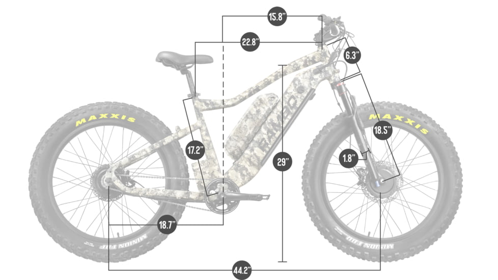 Rambo Bikes 1000W XP True Timber Western Camo All Wheel Drive Bike, 34 AH, 1000 2XWD
