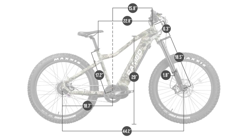 Rambo Bikes 1000W XP TrueTimber VSX Camo Enviolo Bike, 17AH, 1000 XPE