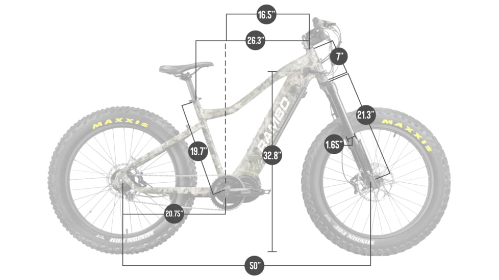 Rambo Bikes 1000W XP TrueTimber VSX Camo Rohloff Bike, 17AH, 1000 XPR