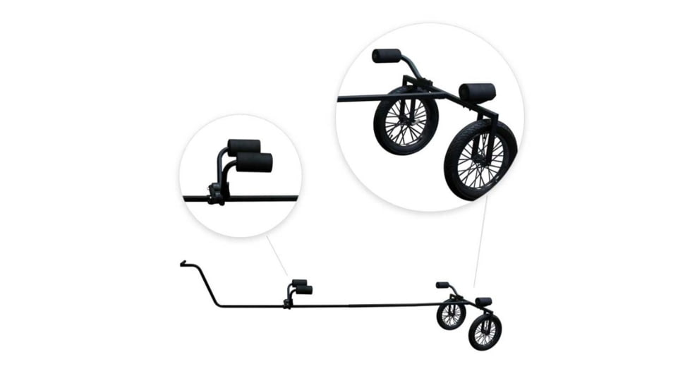 Rambo Bikes Canoe/Kayak Trailer, Black, R187