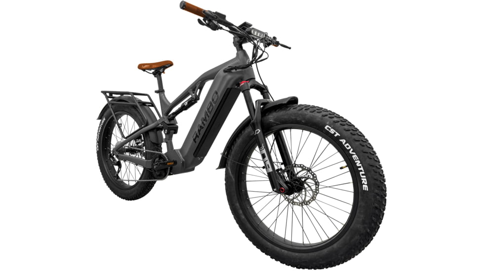 Rambo Bikes Dominator HD Bicycle, Gunmetal Grey &amp; Brown, Large, DOMHD-GGB-L