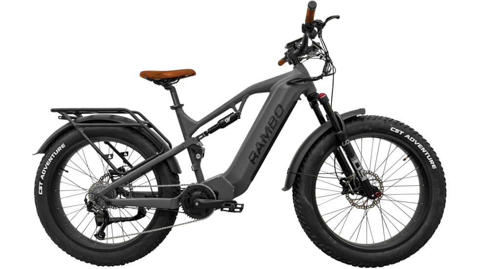 Rambo Bikes Dominator HD Bicycle, Gunmetal Grey &amp; Brown, Large, DOMHD-GGB-L
