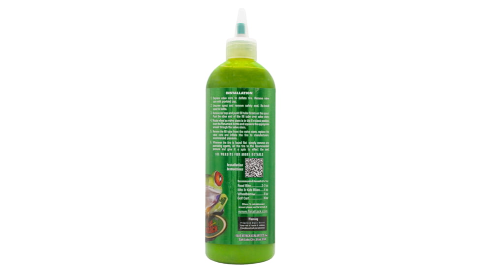 Rambo Bikes Flat Attack Bottle, 16 oz, Green, R106