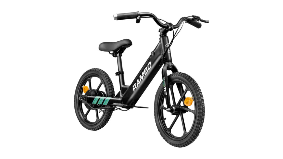 Rambo Bikes LIL WHIP 250W Kids Electric Bike, Matte Black, 16 in, R250L-B