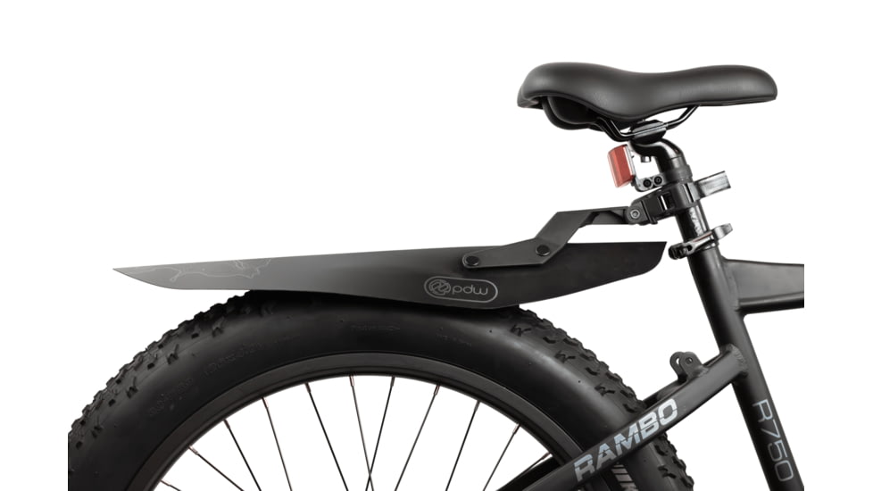 Rambo Bikes PWD Mud Shovel Rear Fender, Black, R147