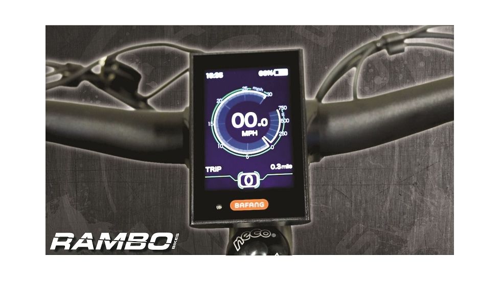 Rambo Bikes R1000XPS Electric Hunting Bike, Carbon, Stand over height 28in, 1000 XPSP 00816153014180