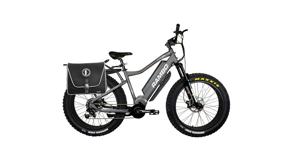 Rambo Bikes R1000XPS Electric Hunting Bike, Carbon, Stand over height 28in, 1000 XPSP 00816153014180