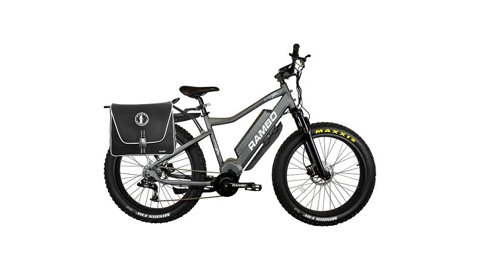 Rambo Bikes R750XPS Electric Hunting Bike, Carbon, Stand over height 31in, 750 XPSP 00816153014173