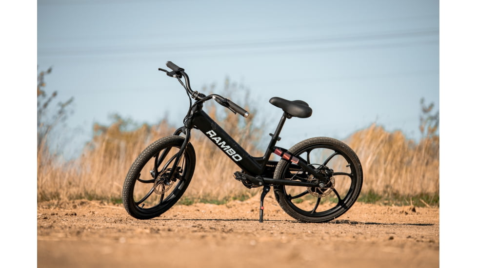 Rambo Bikes TRAILBREAKER 250W Electric Bike - Kids, Matte Black, 20 in, TRA2.0-BK