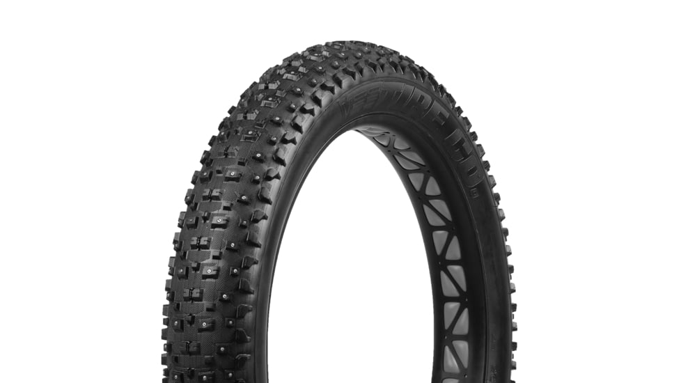 Rambo Bikes Vee Snow Avalanche 26x4.8in Folding Studded Tire, Black, RP-25-09-02