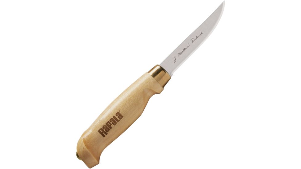 Rapala Birch Collection Bird Knife Fixed Blade Knife, 3.75in, German Steel, Birch Wood Handle NK26297