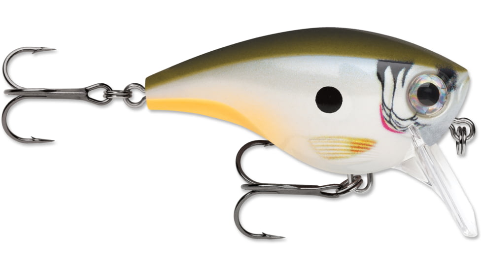 Rapala BX Big Brat Crankbait, Hard Flash, Square Bill 2.75in, 3/4 oz, 6ft, 3 Hooks, Change Up, BXBB06CUP