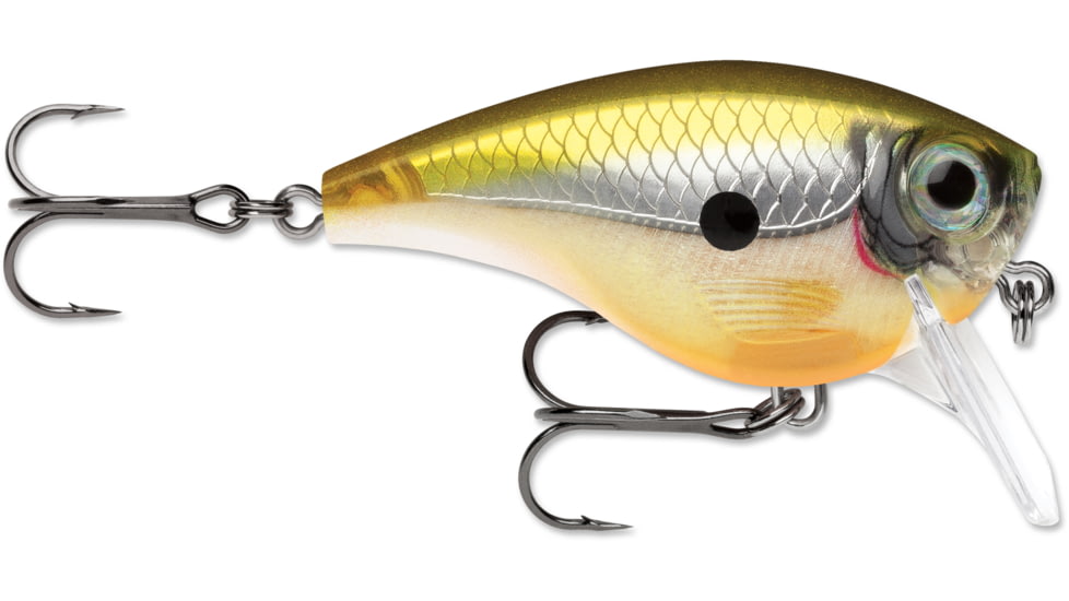 Rapala BX Big Brat Crankbait, Hard Flash, Square Bill 2.75in, 3/4 oz, 6ft, 3 Hooks, Haymaker, BXBB06HAY