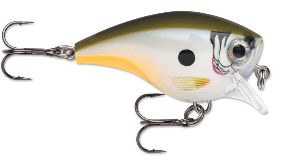 Rapala BX Brat, Crankbait Hard Flash, Square Bill, 2in, 3/8 oz 3 Ft, 6 Hooks, Change Up, BXB03CUP
