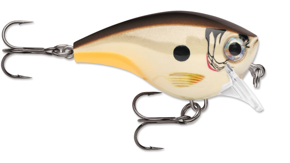 Rapala BX Brat, Crankbait Hard Flash, Square Bill, 2in, 3/8 oz 3 Ft, 6 Hooks, Sleeper, BXB03SLP