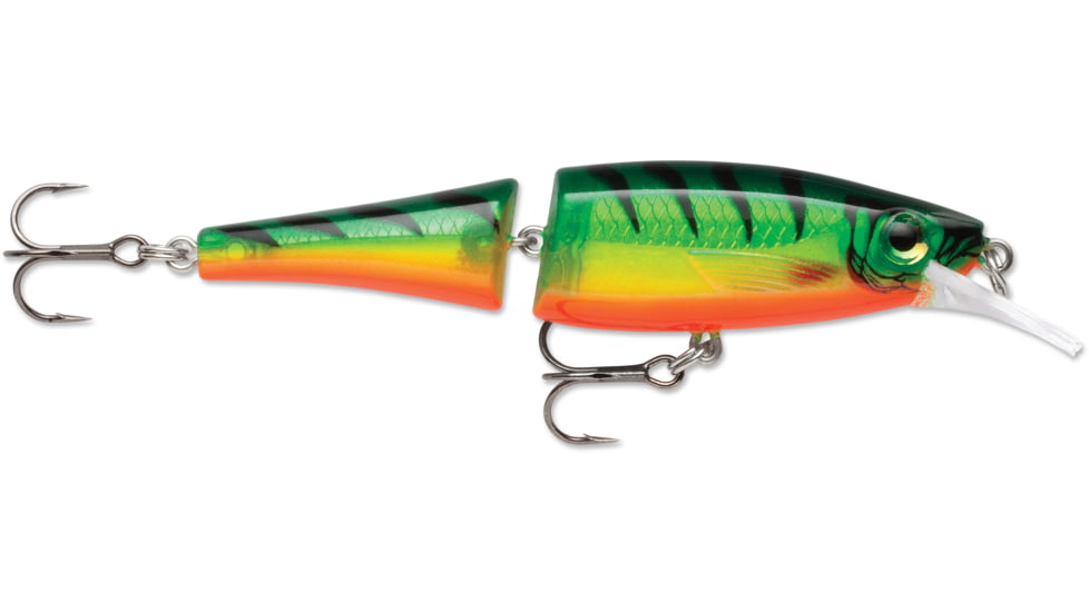 Rapala BX Jointed Minnow Topwater Hard Bait, 3-1/2in, 5/16oz, Firetiger, BXJM09FT